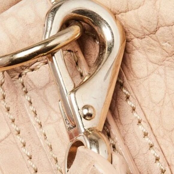 Givenchy Beige Crocodile Stamped Suede Small Pandora Bag - Picture 8 of 12